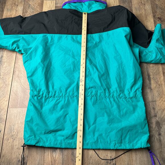 Vintage 90s Columbia Anorak Jacket Men's Large Green Water Resistance 5276 - Picture 13 of 16